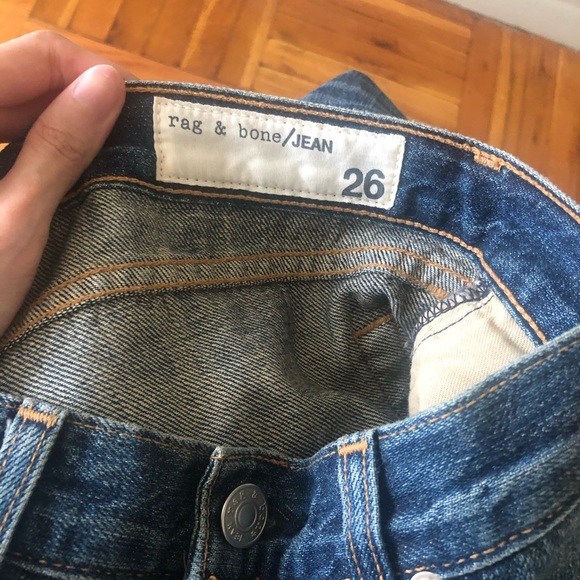 Rag & Bone boyfriend style cropped jeans, size 31 - Picture 3 of 6